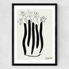 Abstract Vase Medium Black Frame