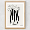 Abstract Vase Wide Oak Frame