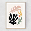 Abstract Cut-out I Narrow Oak Frame