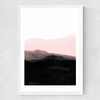 Mountain Horizon I Medium White Frame