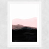 Mountain Horizon I Wide White Frame