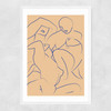 Pyjama party Narrow White Frame