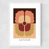 La Fleur Medium White Frame