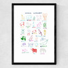 ABC by Hanna Melin Medium Black Frame