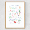 ABC by Hanna Melin Medium Oak Frame