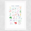 ABC by Hanna Melin Wide White Frame