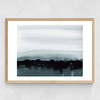 Blurred Landscape Medium Oak Frame