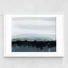 Blurred Landscape Medium White Frame