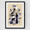 Toucans Medium Black Frame