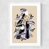 Toucans Medium White Frame