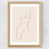 Lovely Lady Wide Oak Frame