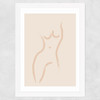 Lovely Lady Wide White Frame