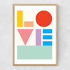Love by Dicky Bird Narrow Oak Frame