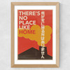 Japanese Typo 2 Wide Oak Frame