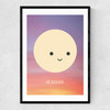 Le Soleil by Dicky Bird Narrow Black Frame