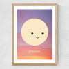 Le Soleil by Dicky Bird Medium Oak Frame