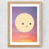 Le Soleil by Dicky Bird Wide Oak Frame