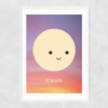 Le Soleil by Dicky Bird Narrow White Frame