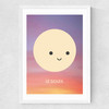 Le Soleil by Dicky Bird Medium White Frame