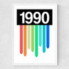 Rainbow Light 1990 Medium White Frame