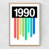 Rainbow Light 1990 Narrow Oak Frame