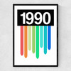 Rainbow Light 1990 Narrow Black Frame