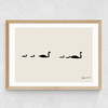Swan Family Medium Oak Frame