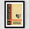 World in Motion Wide Black Frame