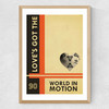 World in Motion Medium Oak Frame
