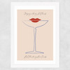 Champagne Wide White Frame
