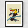 Toucan 2 by Dieter Braun Medium Black Frame