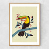 Toucan 2 by Dieter Braun Narrow Oak Frame