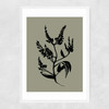 Mono Botanical 5 Narrow White Frame