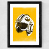 Star Wars Helmet - Red Five Wide Black Frame