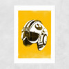Star Wars Helmet - Red Five Unframed Print