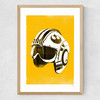 Star Wars Helmet - Red Five Medium Oak Frame