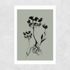 Mono Botanical 6 Unframed Print
