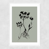 Mono Botanical 6 Narrow White Frame