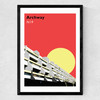 Archway Medium Black Frame