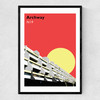 Archway Narrow Black Frame
