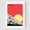 Archway Medium White Frame