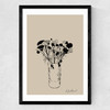 Bouquet Medium Black Frame