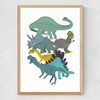 Dino Glasses Medium Oak Frame