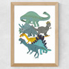 Dino Glasses Wide Oak Frame