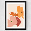 Autumn Wildflowers Wide Black Frame