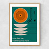 She Bangs the Drums Narrow Oak Frame