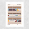 Cite Radieuse Narrow White Frame