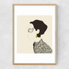 Fashion Portrait Narrow Oak Frame
