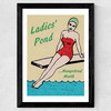 Ladies Pond Lido Wide Black Frame