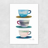 Coffee Cups Unframed Print
